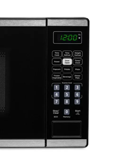 Danby DBMW0722BBS 0.7 Cu. Ft. Countertop Microwave with Auto Defrost - Stainless Steel