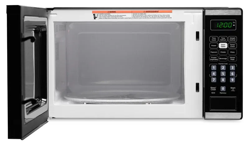 Danby DBMW0722BBS 0.7 Cu. Ft. Countertop Microwave with Auto Defrost - Stainless Steel