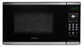 Danby DBMW0722BBS 0.7 Cu. Ft. Countertop Microwave with Auto Defrost - Stainless Steel