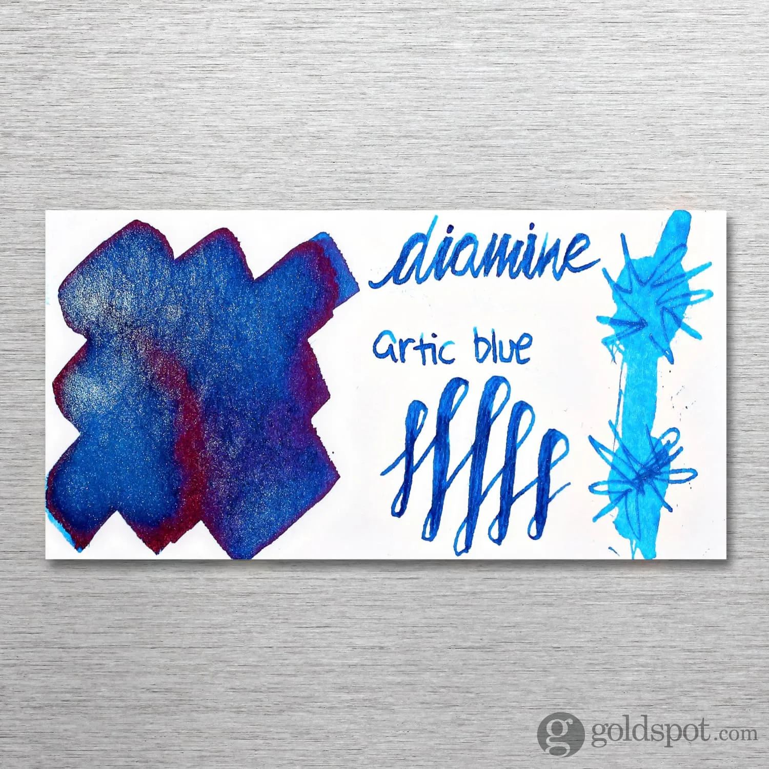 Diamine Shimmer Bottled Ink in Arctic Blue - 50 mL