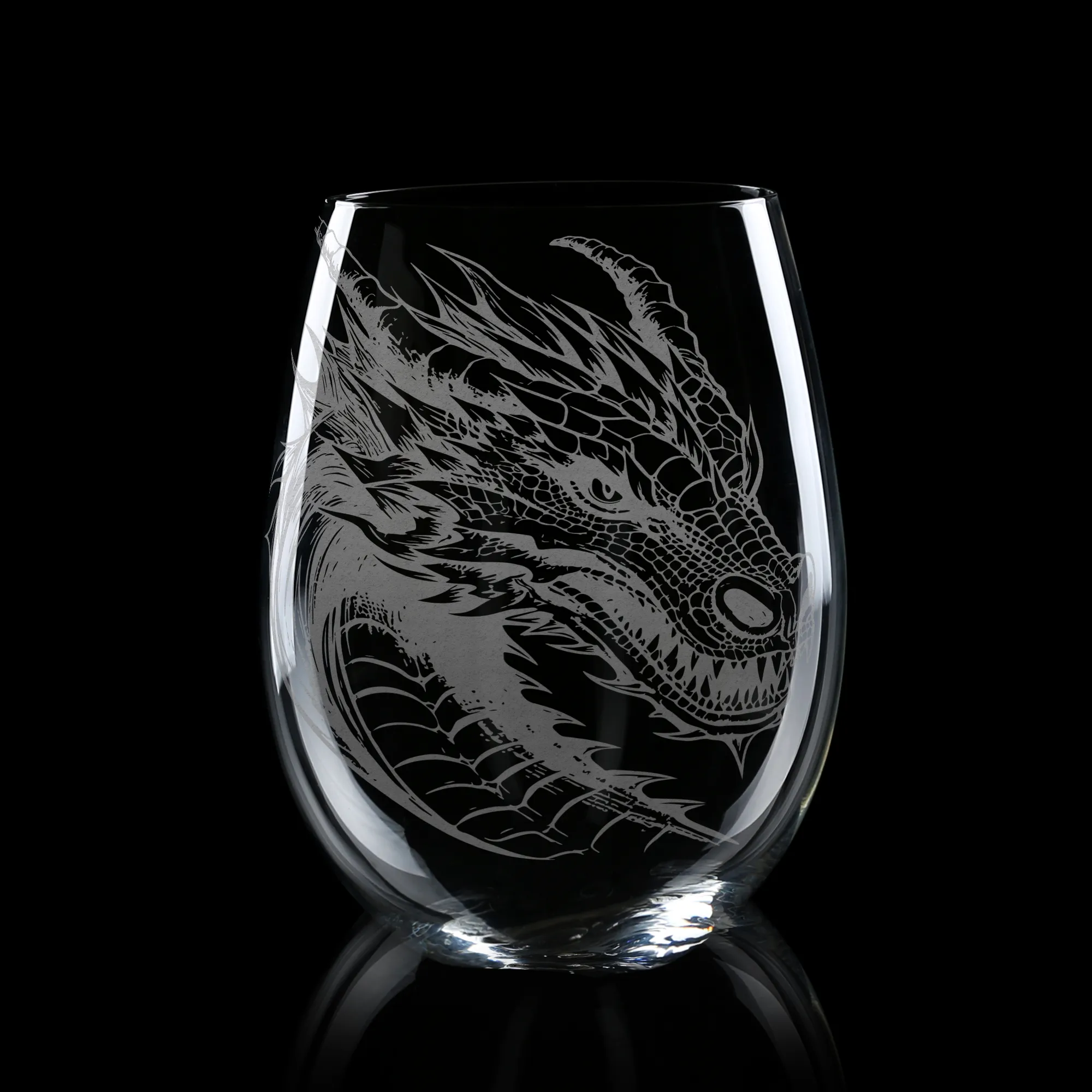 DRAGON Wine Glass by Lumengrave