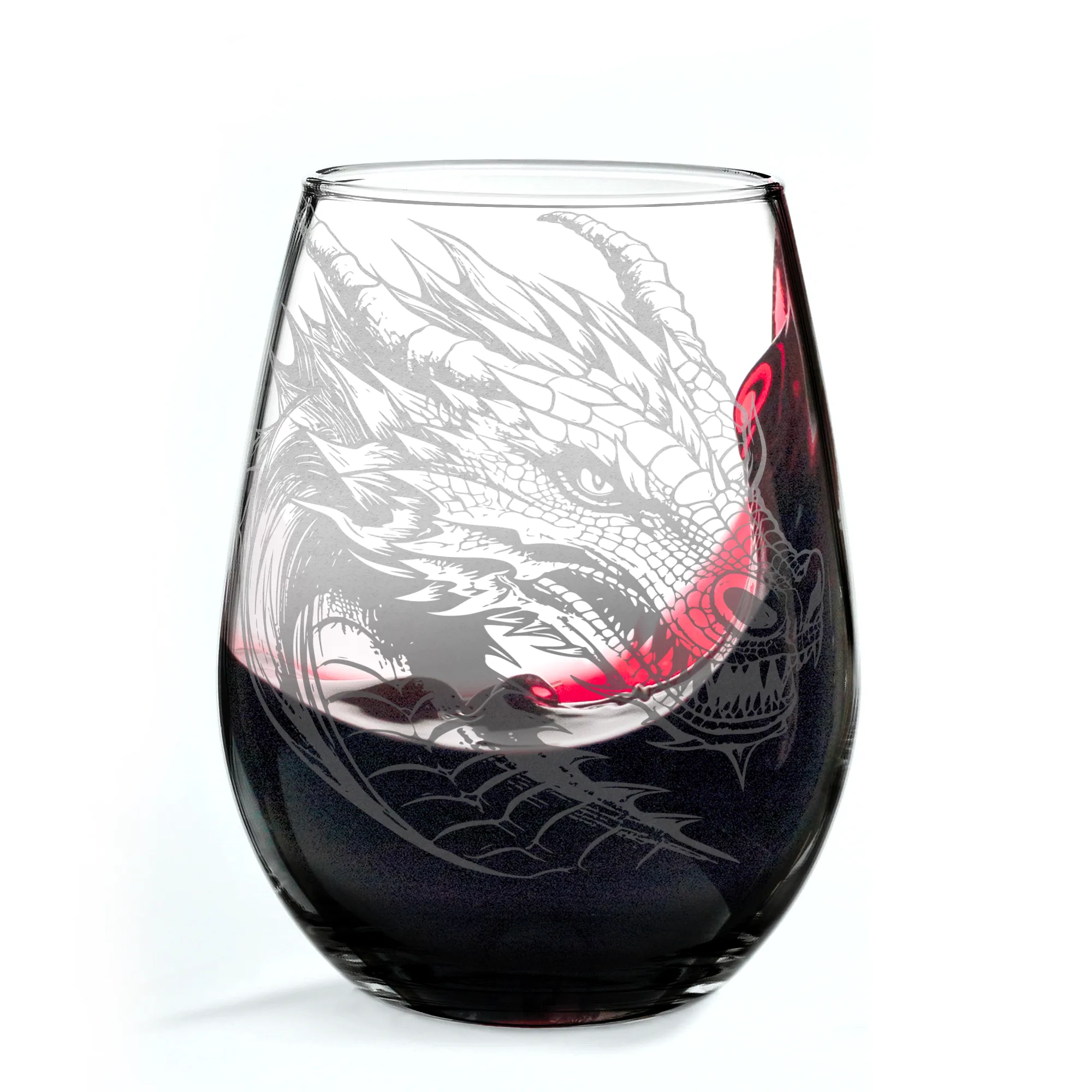 DRAGON Wine Glass by Lumengrave