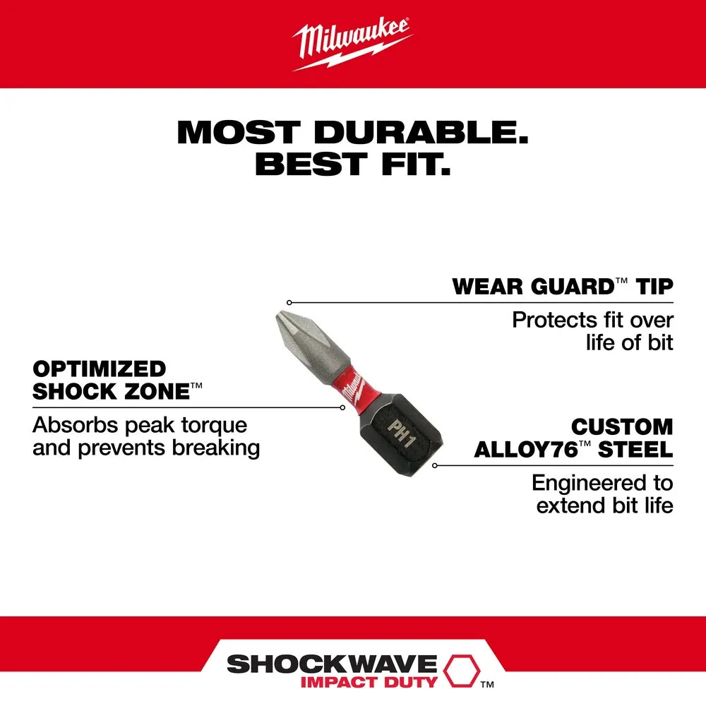 Drill Bits - Milwaukee SHOCKWAVE™ Torx® Security Insert Bit Set - 10PC, 48-32-4618