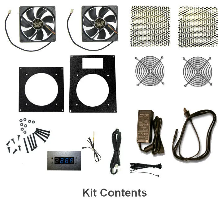 Dual Single 120mm kit with Programmable Thermal Controller | Intake / Exhaust kit