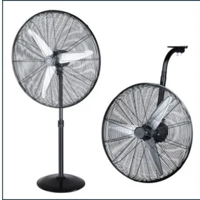 DURFGSB30 30" Commercial Pedestal Fan (Includes Ceiling/Wall Mount)