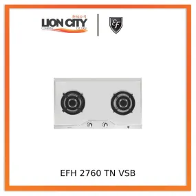 EF EFH 2760 TN VSB 78cm Built in Stainless Steel Gas Hob EFH2760TNVSB