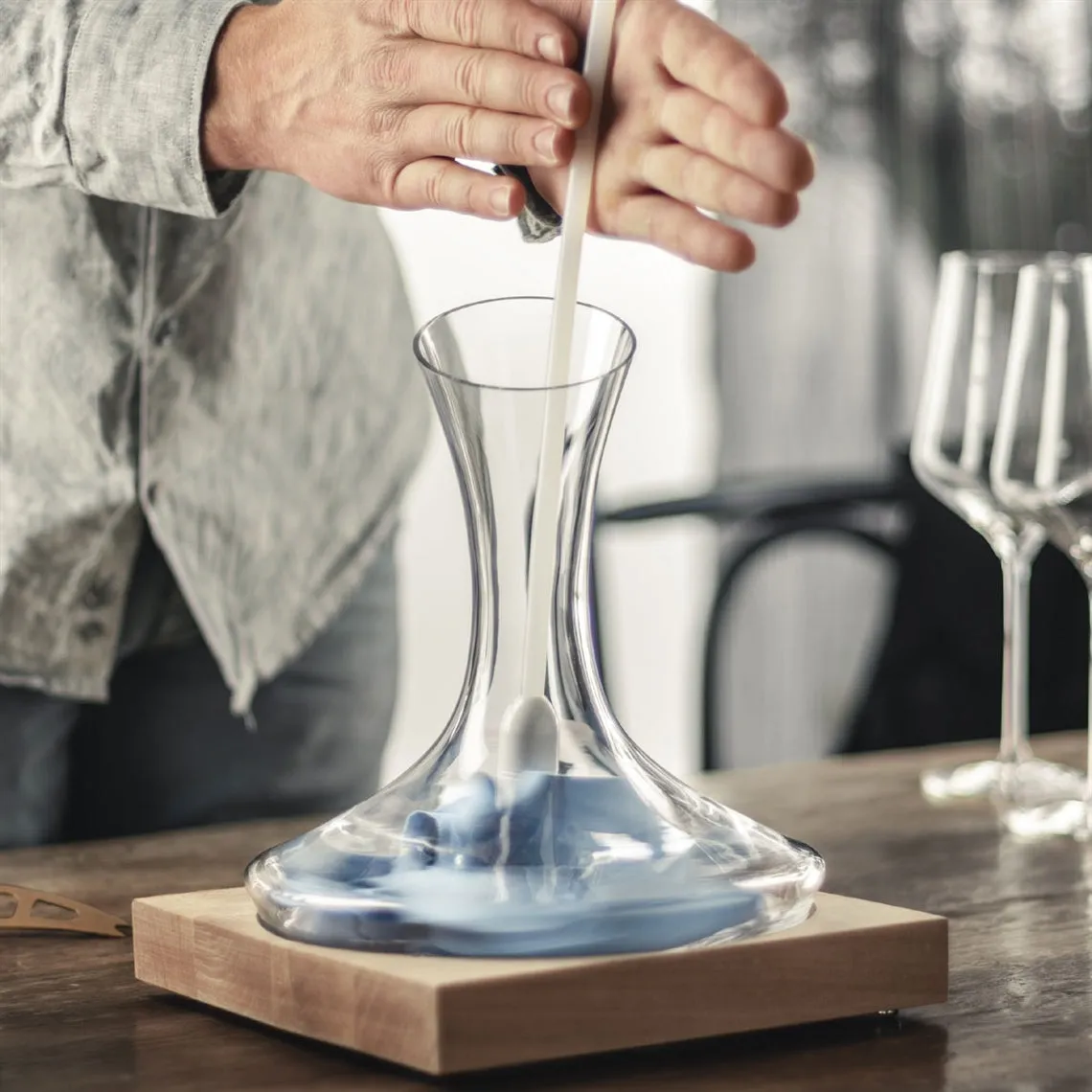 Eisch Glas Wine Decanter Dryer/Cleaner