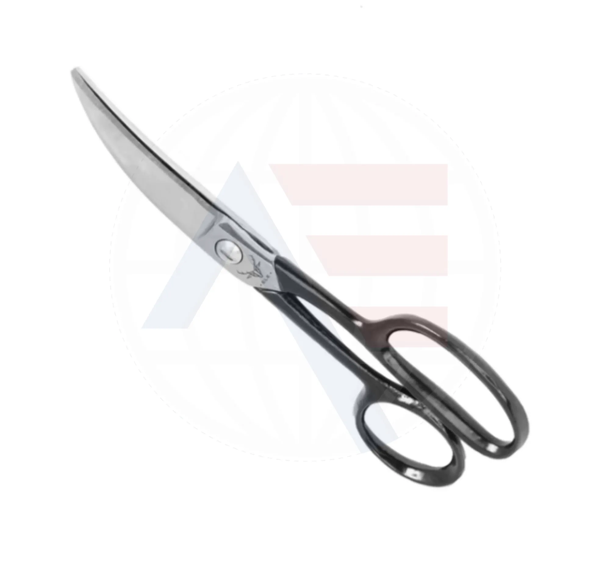 ELK 8" Left Handed Straight Handle with Curved Blade Shears