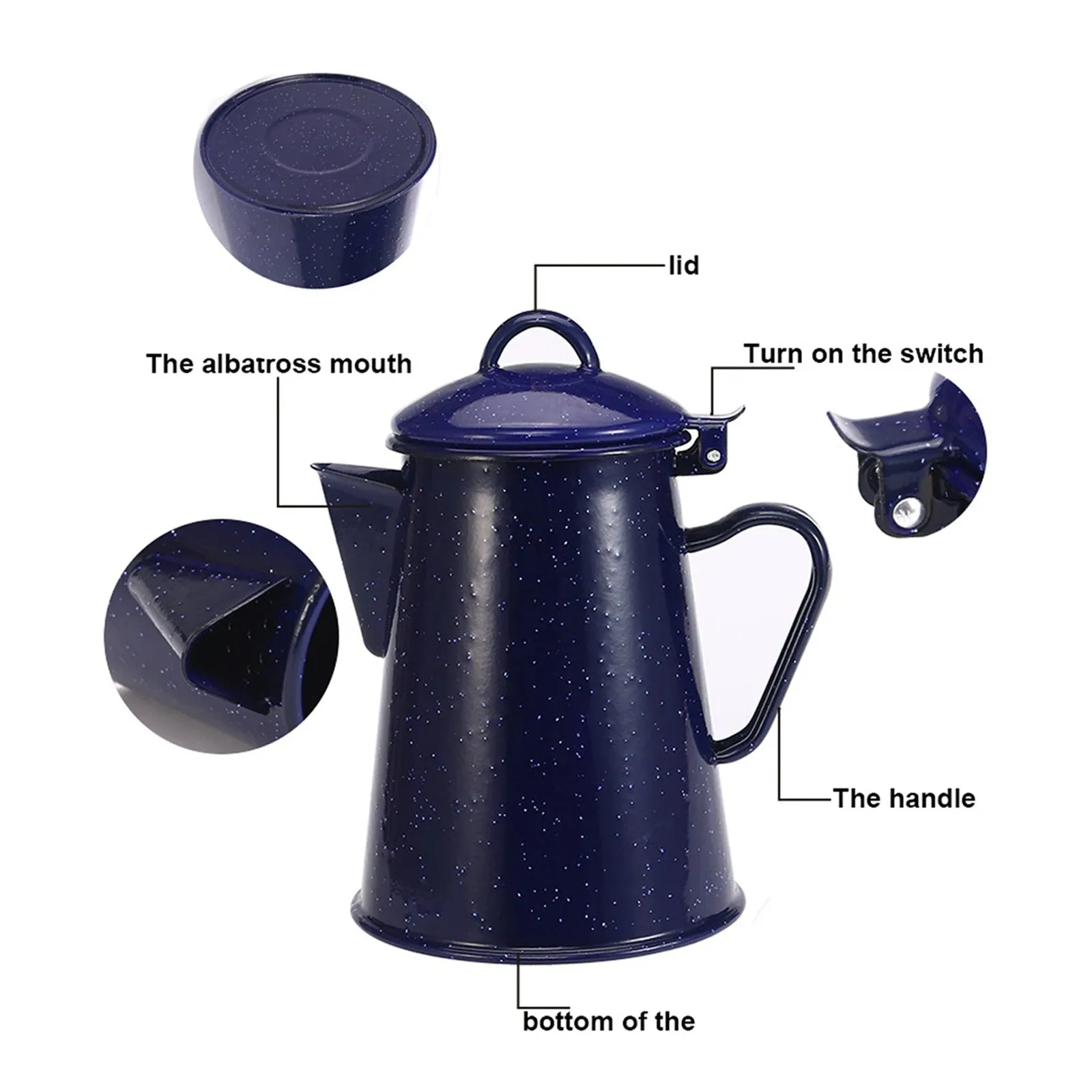 Enamel Coffee Kettle – Stylish Kitchen Essential for Coffee Lovers