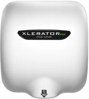 Excel Dryer XLERATOReco® XL-BW-ECO (No Heat) Hand Dryer - White BMC (Bulk Molded Compound) High Speed Automatic Surface-Mounted