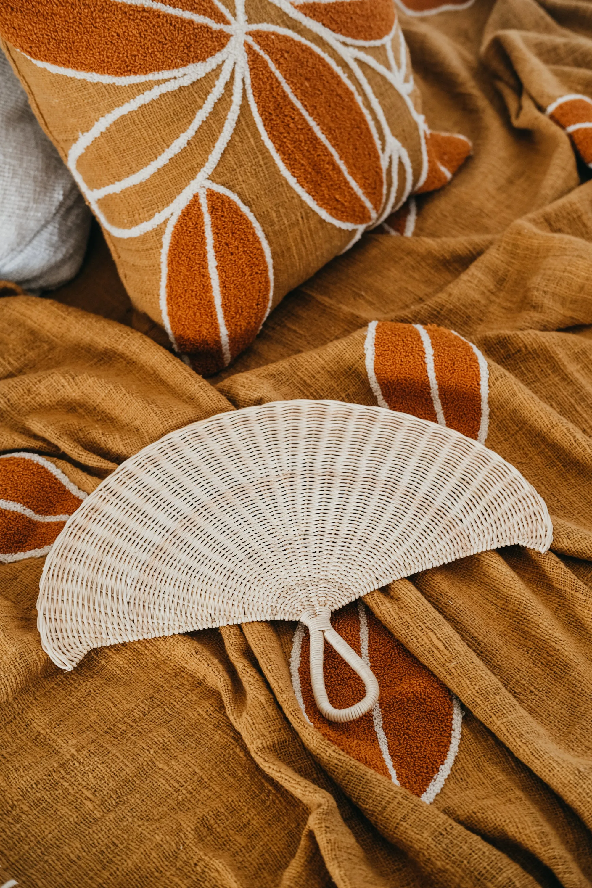 Fancy Rattan Fan