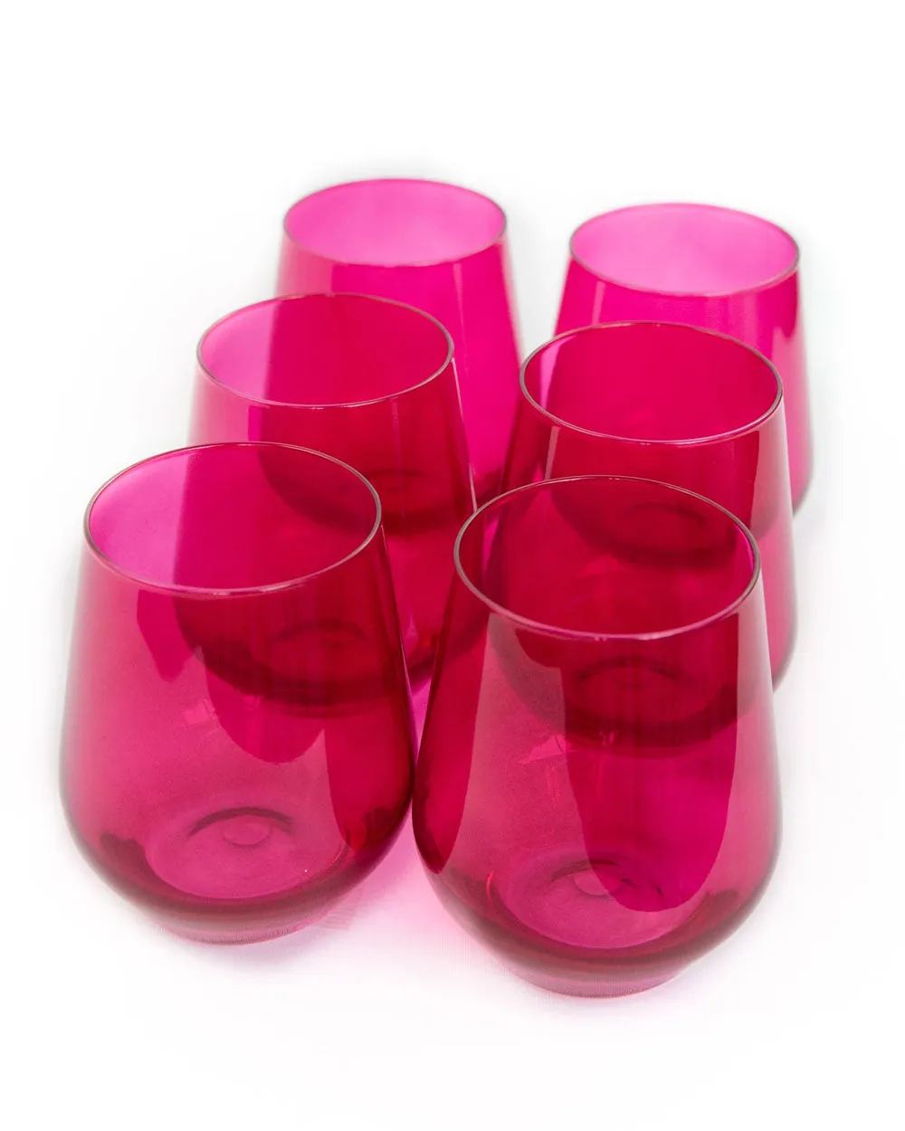 Fuchsia Stemless Wine