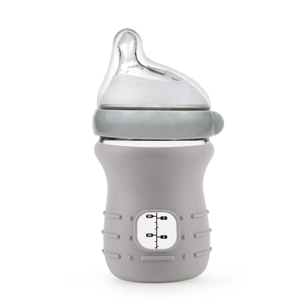 Generation 3 Glass Baby Bottle and Silicone Bottle Cover Combo