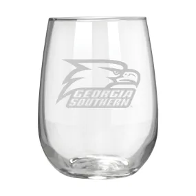 Georgia Southern Eagles 17 oz. Stemless Wine Glass