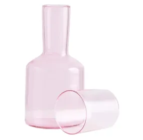 Glass Water Carafe & Tumbler