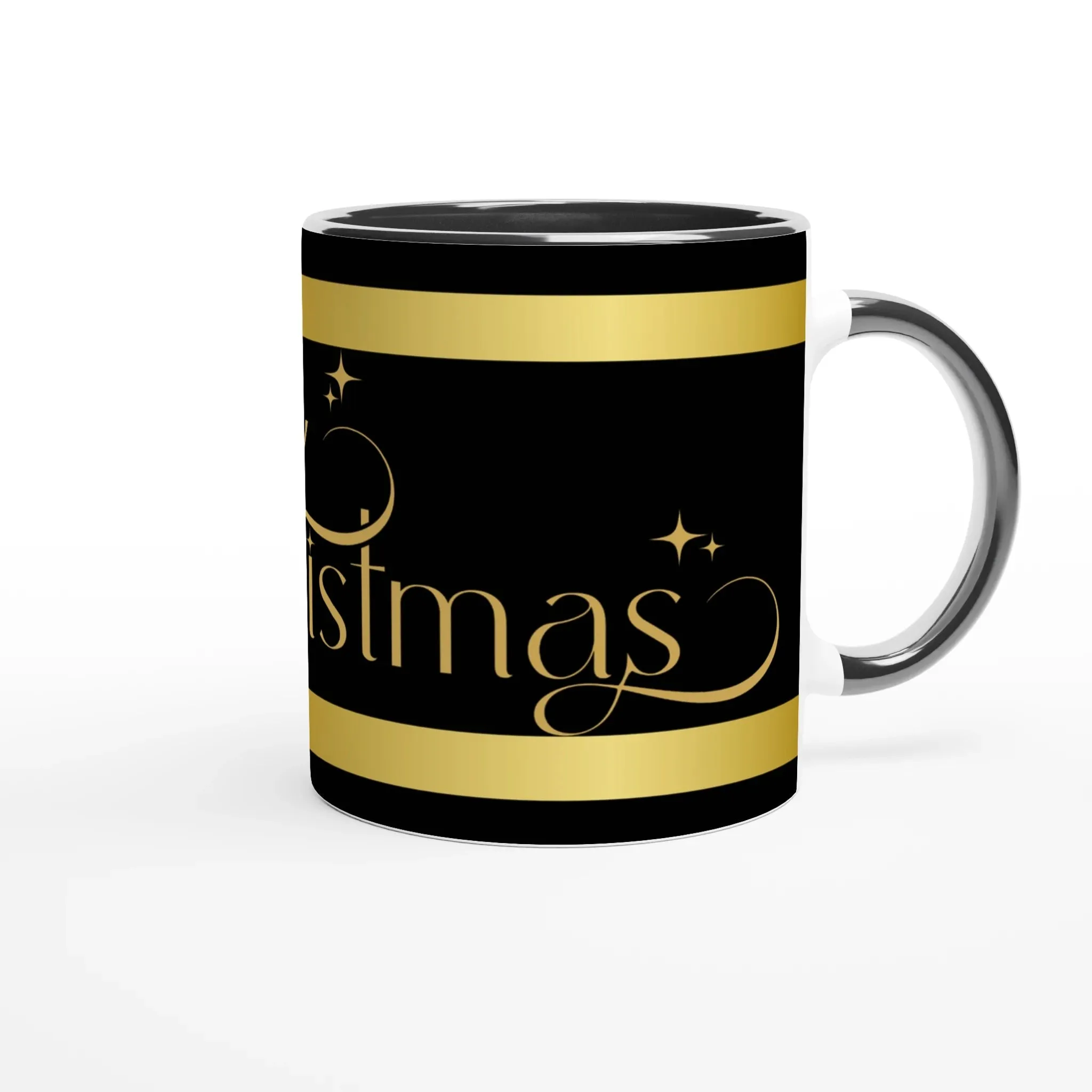 Golden Merry Christmas Mug