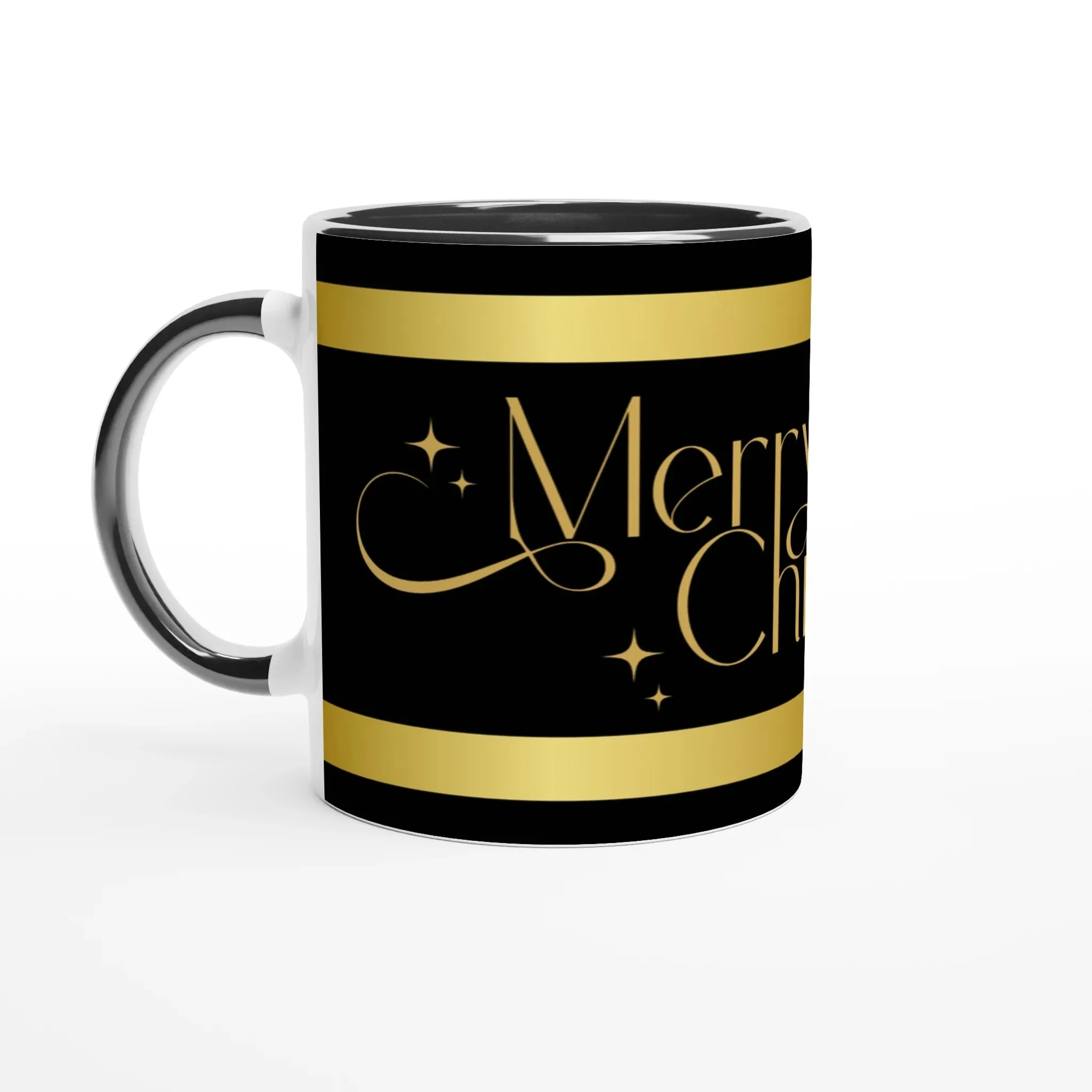 Golden Merry Christmas Mug