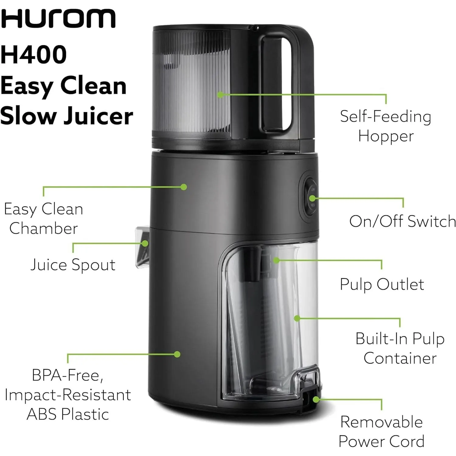 H400 Easy Clean Slow Juicer