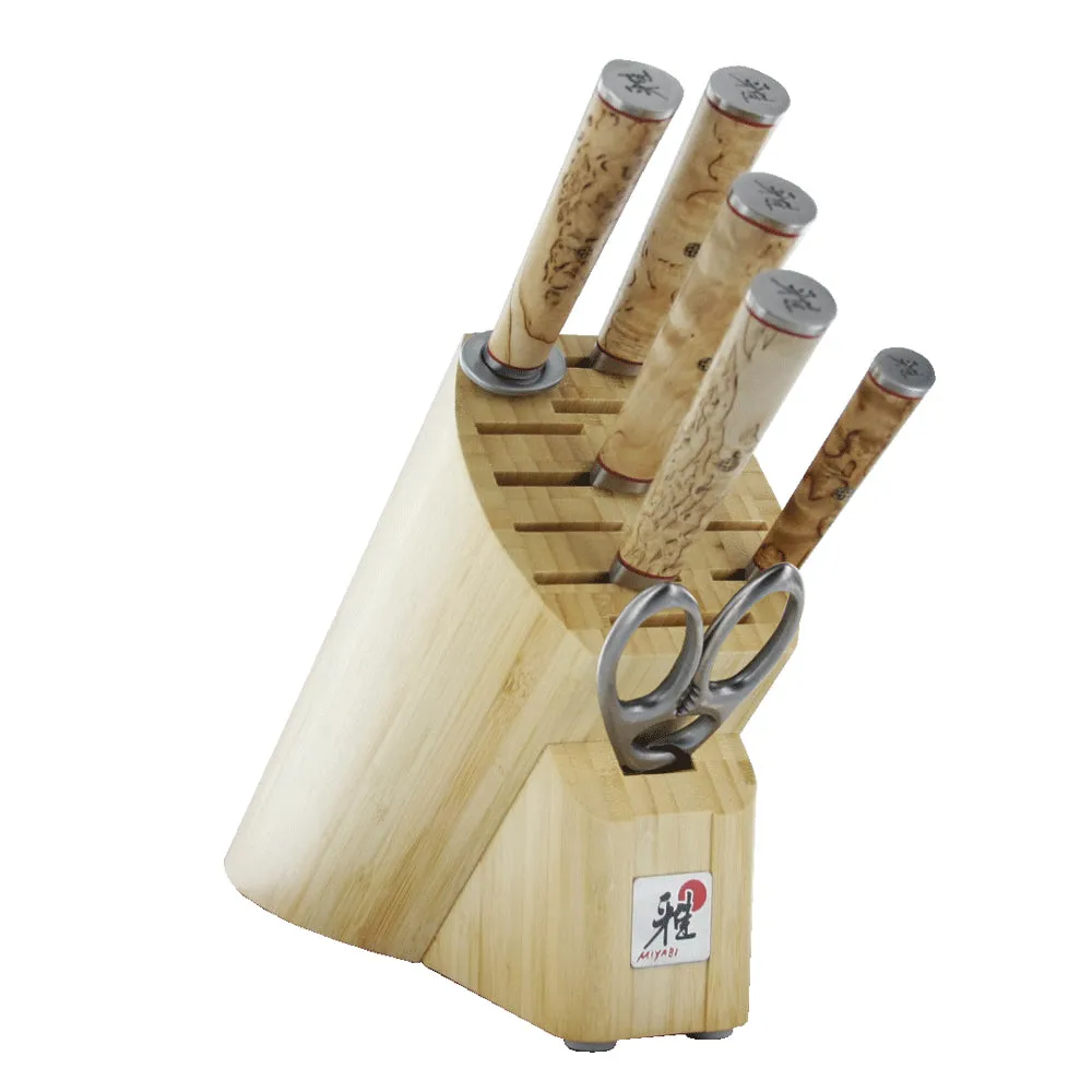 Henckels Miyabi Birchwood SG2 - 7 Pc. Knife Block Set