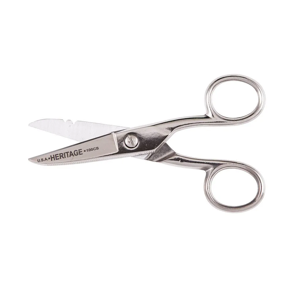 Heritage Cutlery 100CS Electrician Scissor / Notched / Serrated