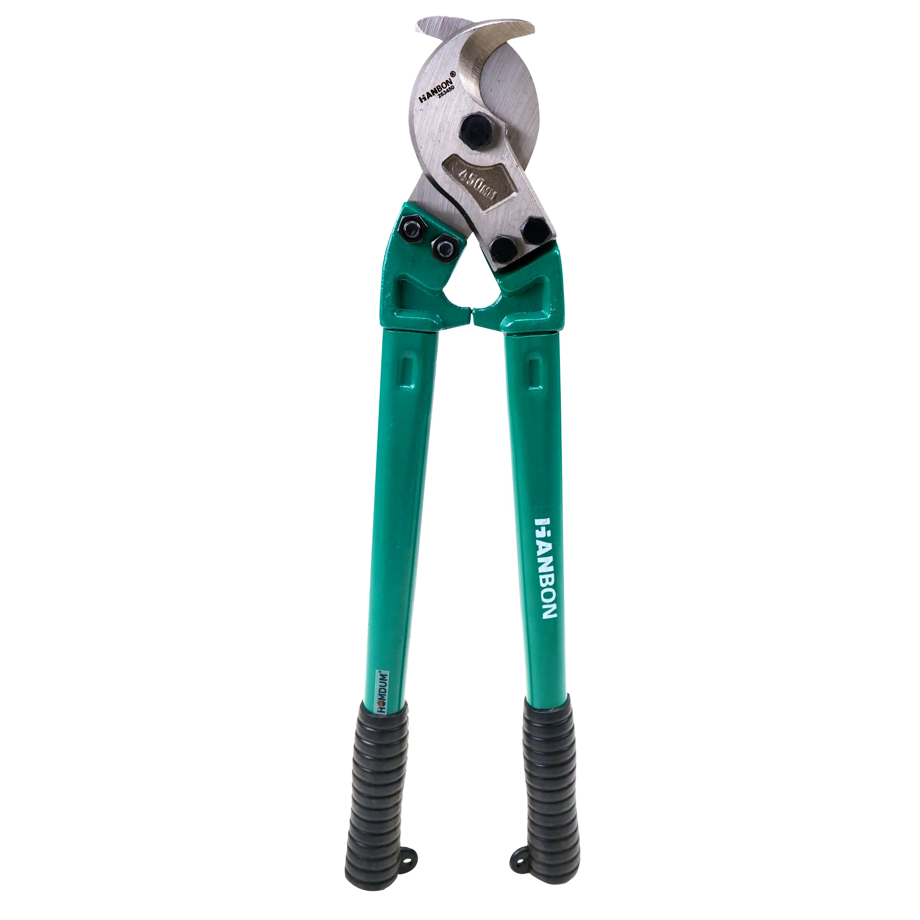 Homdum 18inch Professional double hand cable cutter Hanbon cable wire insulation stripper heavy duty stripping tool with Drop-forged Blades Used for Cutting Copper and Aluminum Cable size 450mm