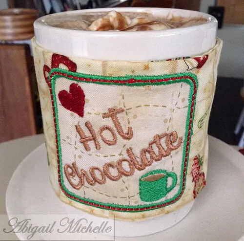 Hot Chocolate Cozy, In The Hoop - 6x10