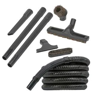 iClean Vacuum Cleaner Attachment Kit with 12 Foot Hose, 2 Wands, Dusting Brush, Floor Brush, Crevice & Upholstery Tools