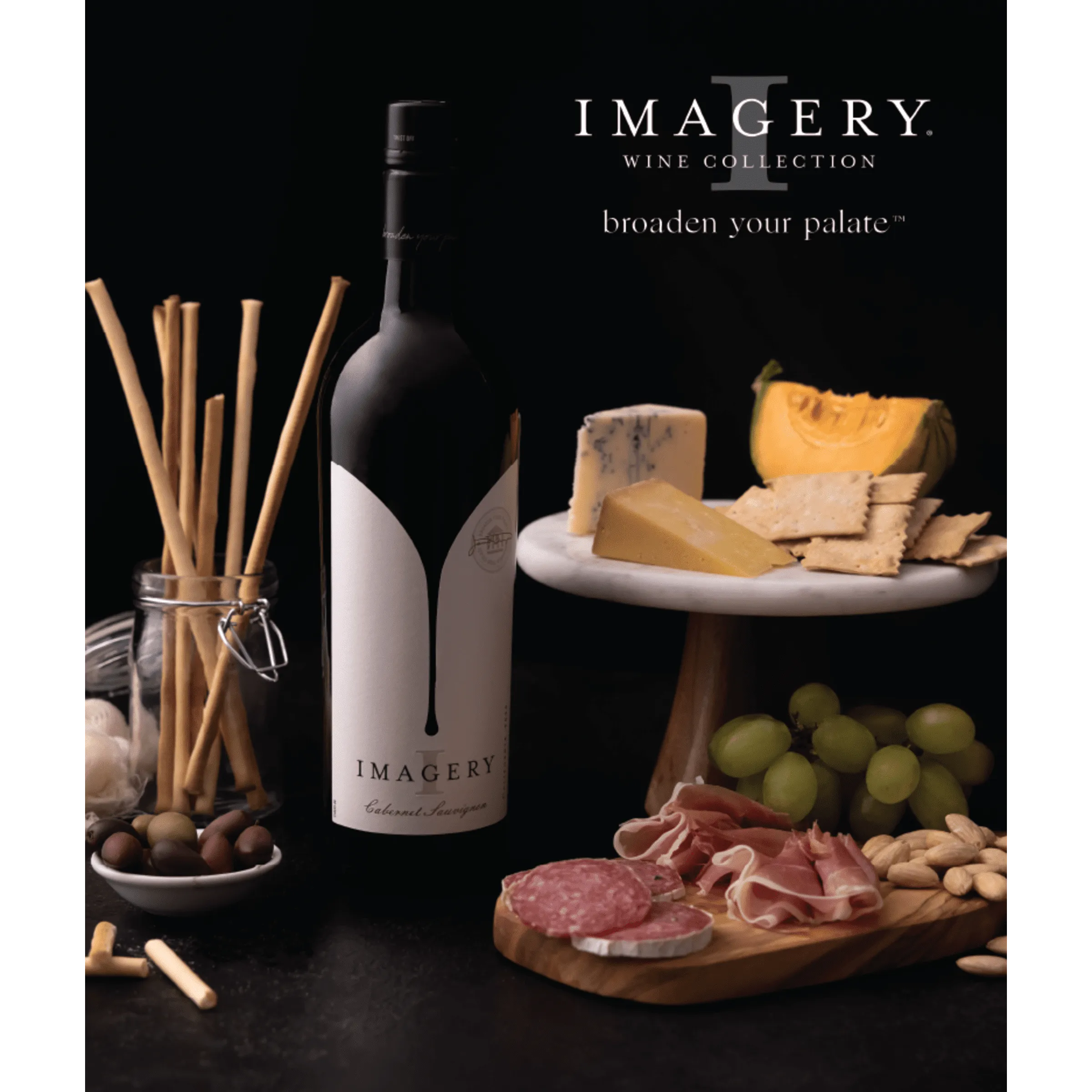 Imagery Cabernet Sauvignon California Red Wine, 750 ml Glass, ABV 14.30%