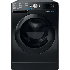 Indesit BDE86436XBUKN 8Kg / 6Kg Washer Dryer with 1400 rpm, 59.5cm Wide - Black