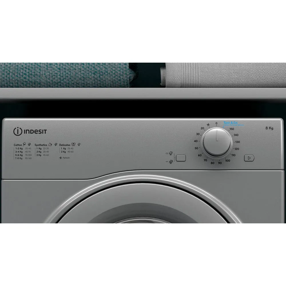 Indesit I1D80SUK 8KG Vented Tumble Dryer Silver