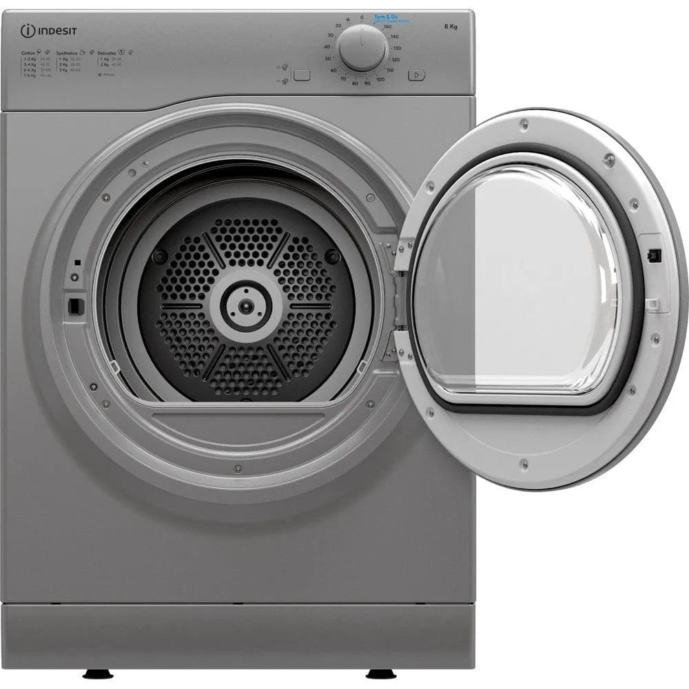 Indesit I1D80SUK 8KG Vented Tumble Dryer Silver