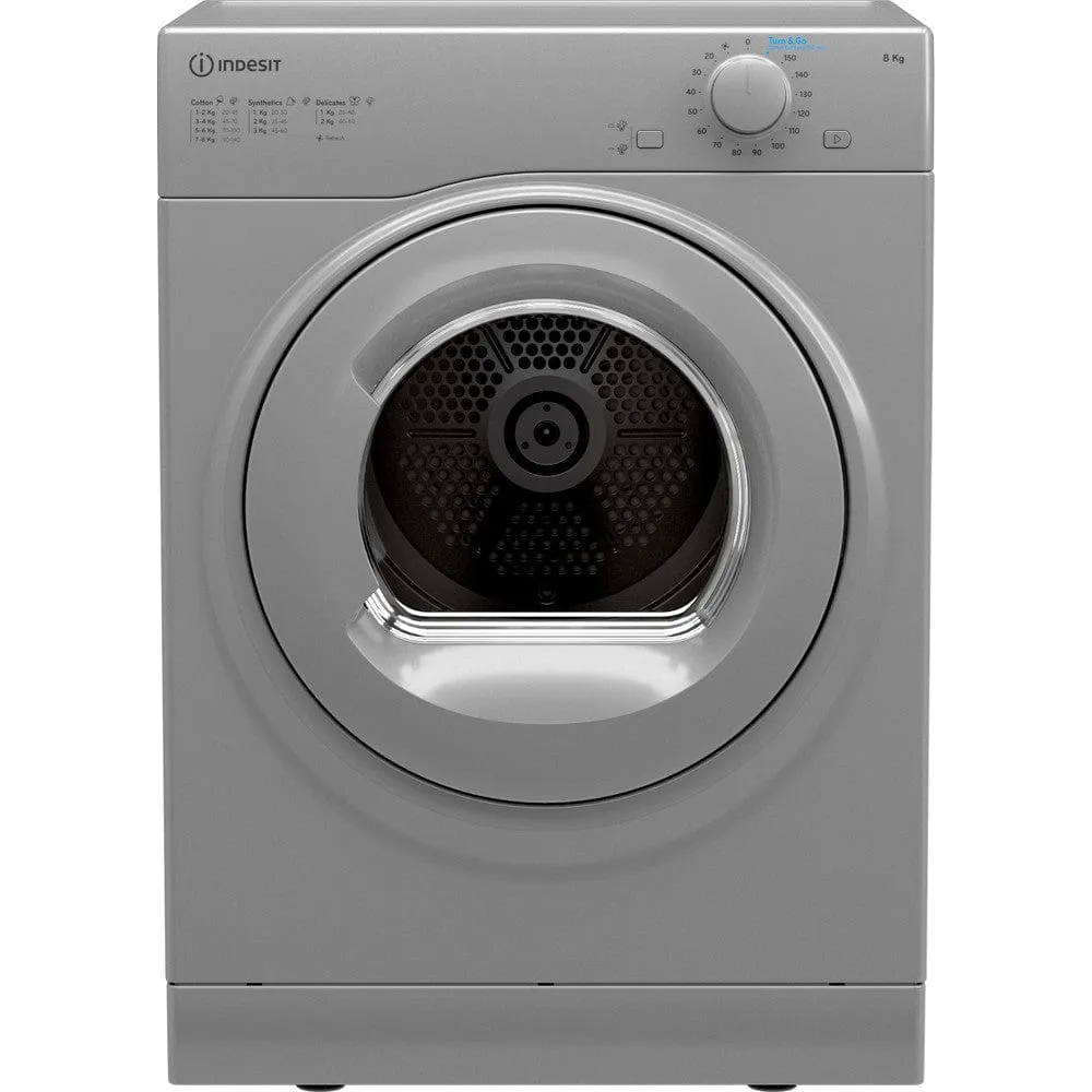 Indesit I1D80SUK 8KG Vented Tumble Dryer Silver