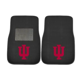 Indiana Hooisers Embroidered Car Mat Set - 2 Pieces