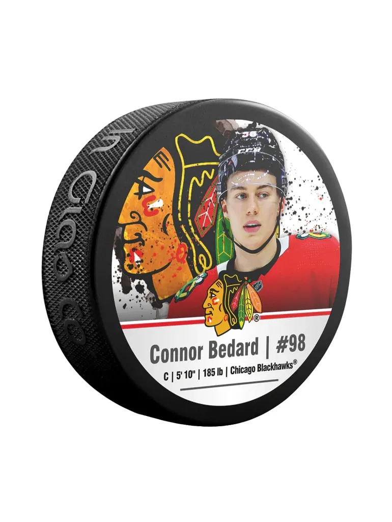 Inglasco NHL Chicago Blackhawks Connor Bedard Puck