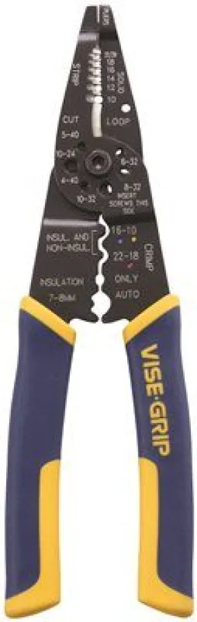 Irwin Multi Tool Stripper/Cutter/Crimper With Protouch Grips 8 In.