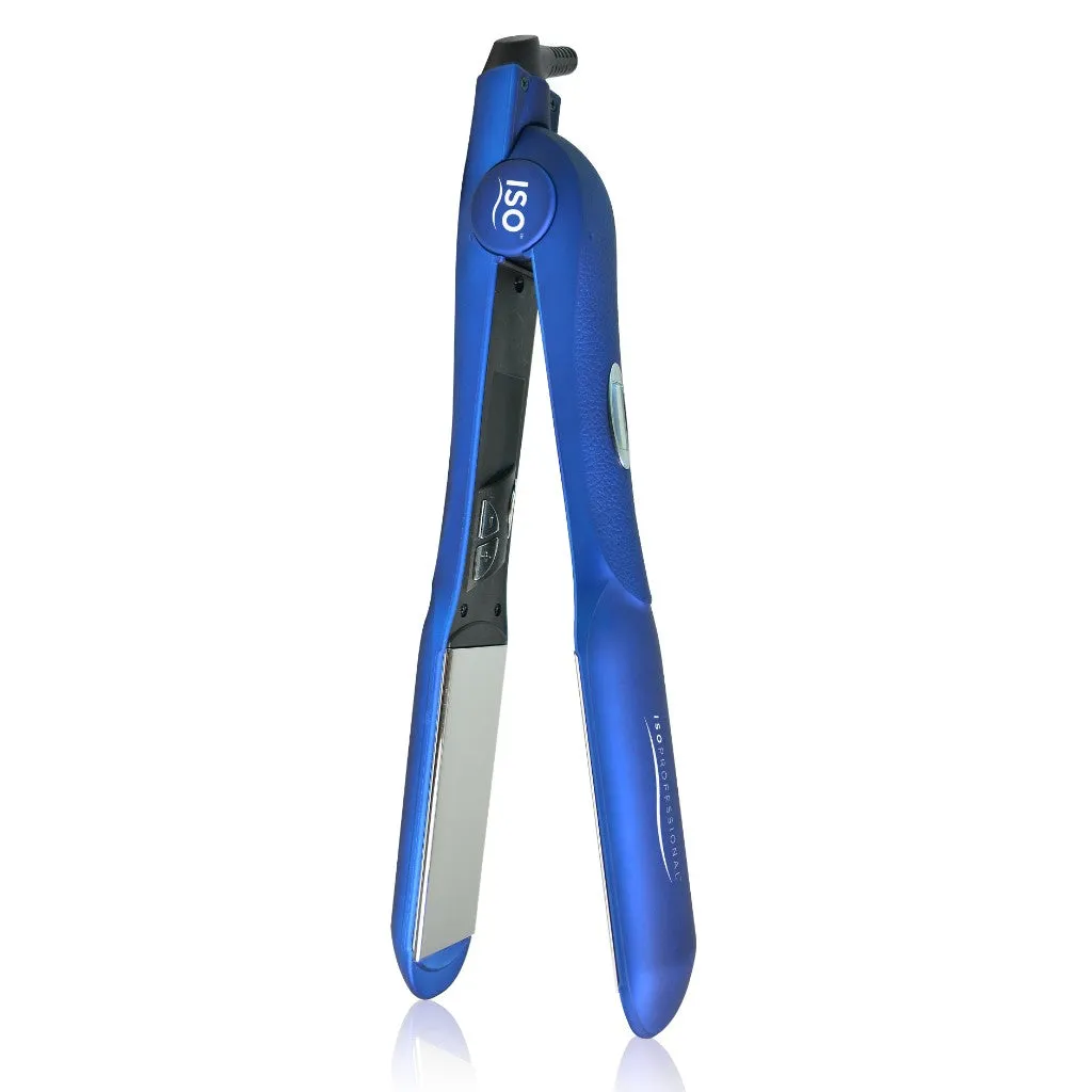 Iso Beauty Gold Collection Metallic Blue 1.5" Digital Infrared | Flat Iron