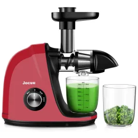 Jocuu Slow Masticating Juicer Cold Press Quiet Motor Reverse Function Easy