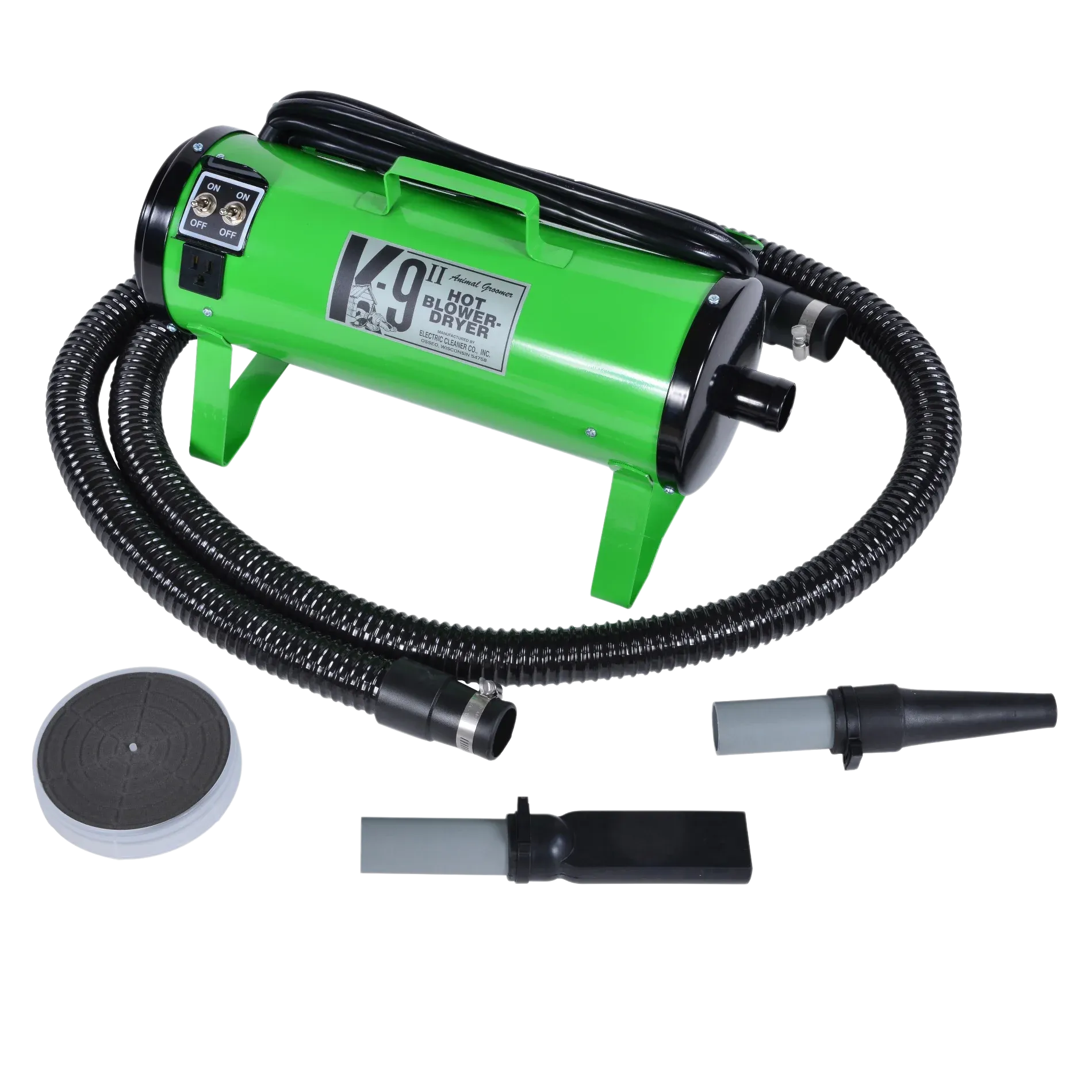 K-9 II Dog Dryer Two-Speed with Free Water Peeler Attachment by Electric Cleaner