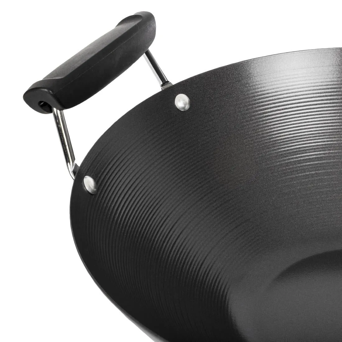 K250 Kitchen Craft Non Stick Flat Base Wok 356mm