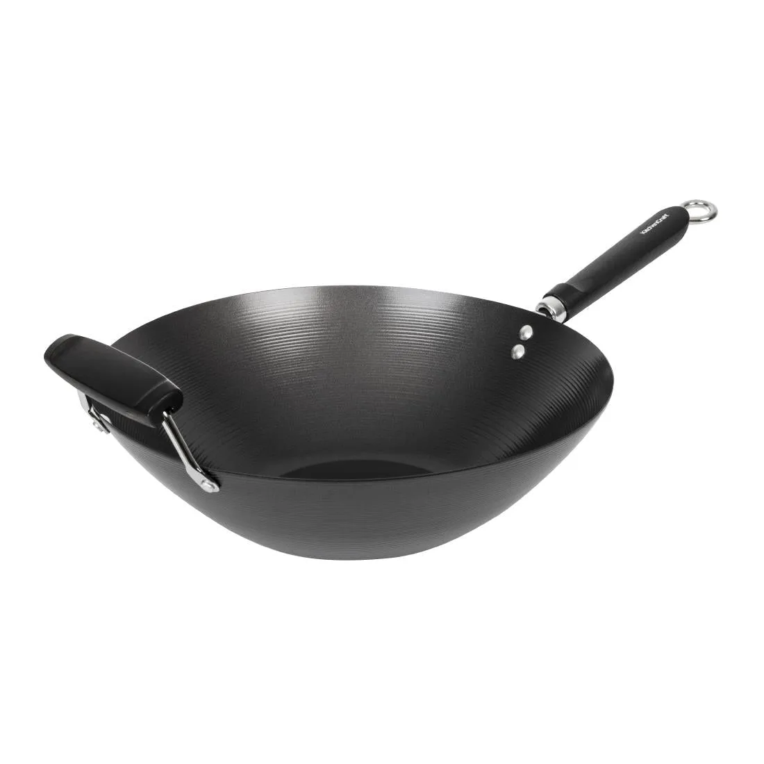 K250 Kitchen Craft Non Stick Flat Base Wok 356mm