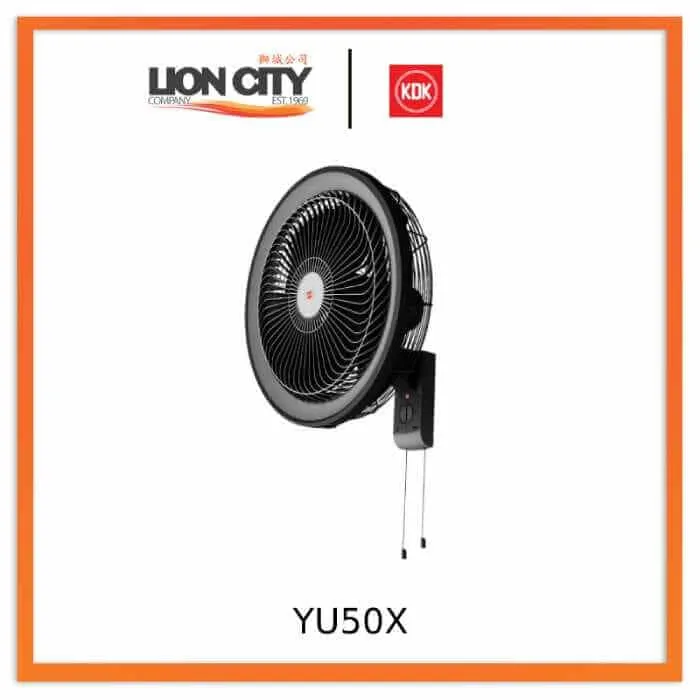 KDK YU50X white/Black Industrial Wall Fan 50cm (Pre-Order)