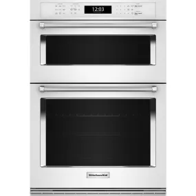 KitchenAid  30" Combination Microwave Wall Oven with Air Fry Mode (KOEC530PWH)