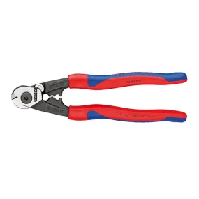 Knipex 95 61 190 SBA 7-1/2 in. Multi-Component Covers Wire Rope Cutting Pliers