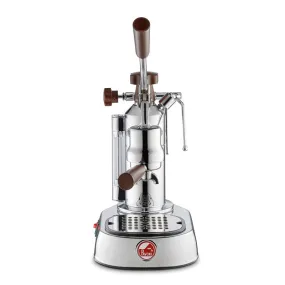 La Pavoni Europiccola (Chrome Base wood handles) 220v - LPLELH01UK