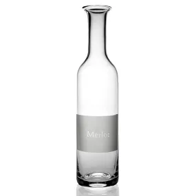 Labelled Wine Carafe, Merlot