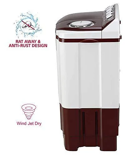 LG 7 kg Semi-Automatic Top Loading Washing Machine (P7010RRAA, Burgundy)