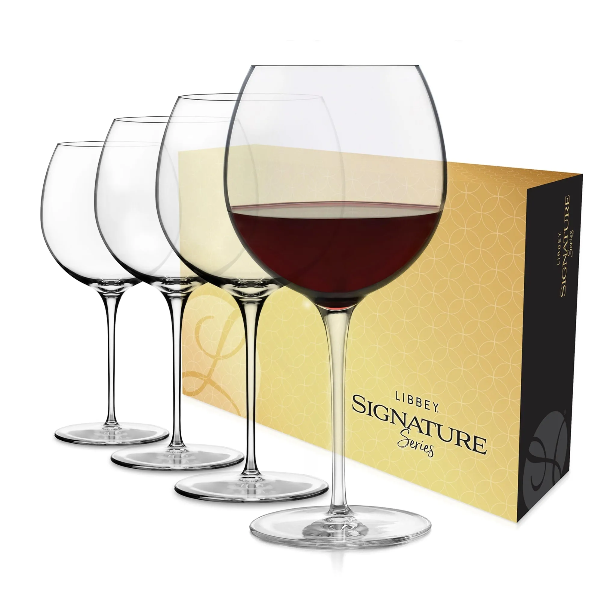 Libbey Signature Kentfield Balloon Red Wine Gift Set of 4, 24 ounce