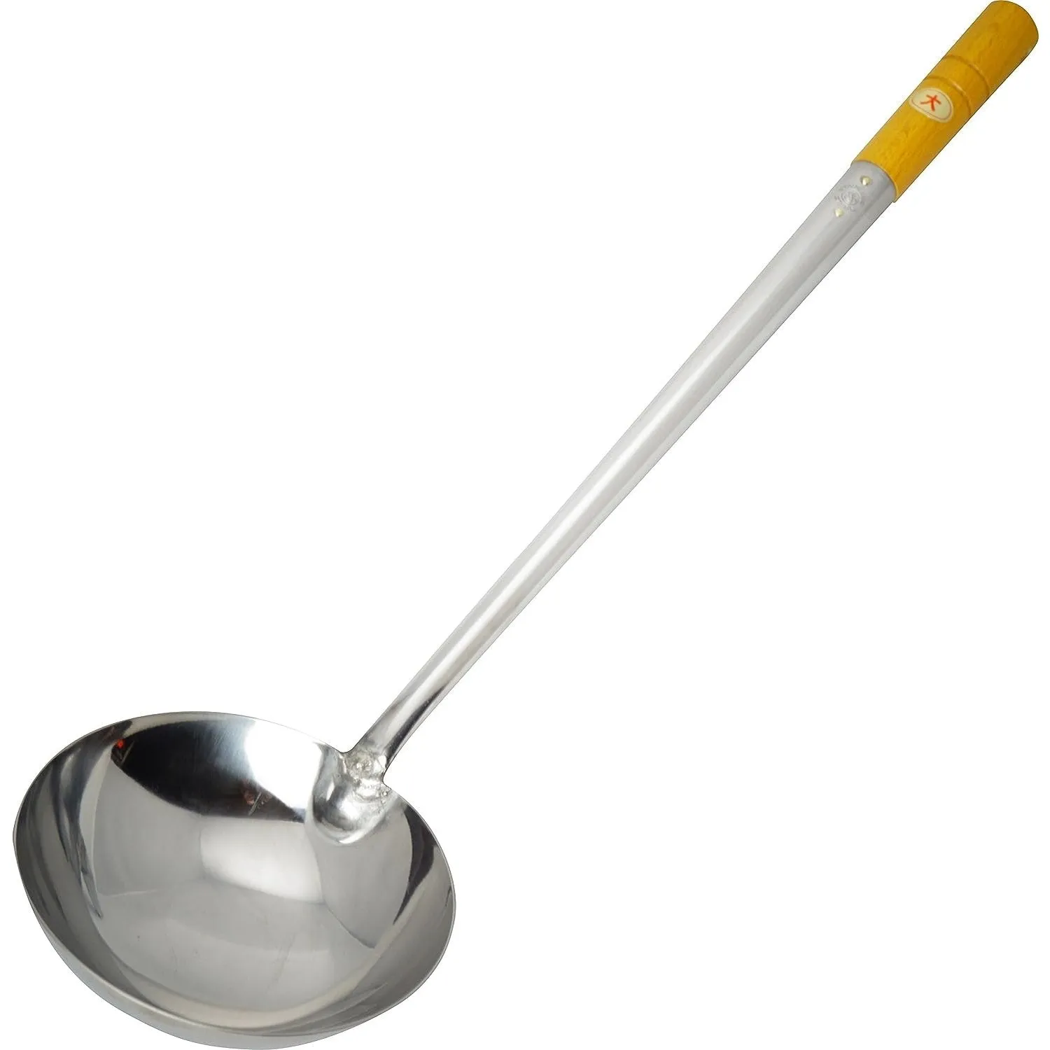 Light Japanese Stainless Steel Wok Ladle (320ml Capacity) ⌀130mm