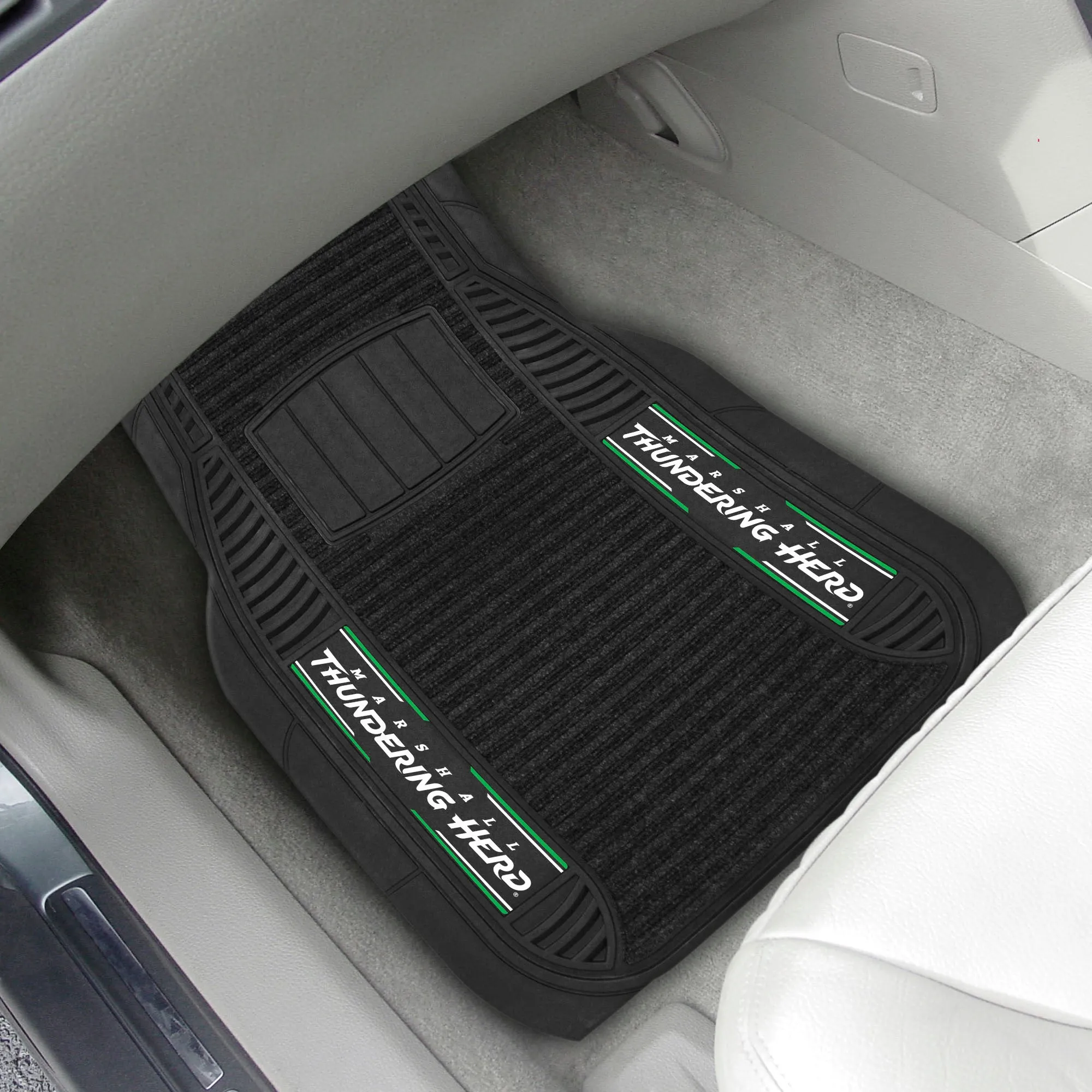 Marshall Thundering Herd 2 Piece Deluxe Car Mat Set