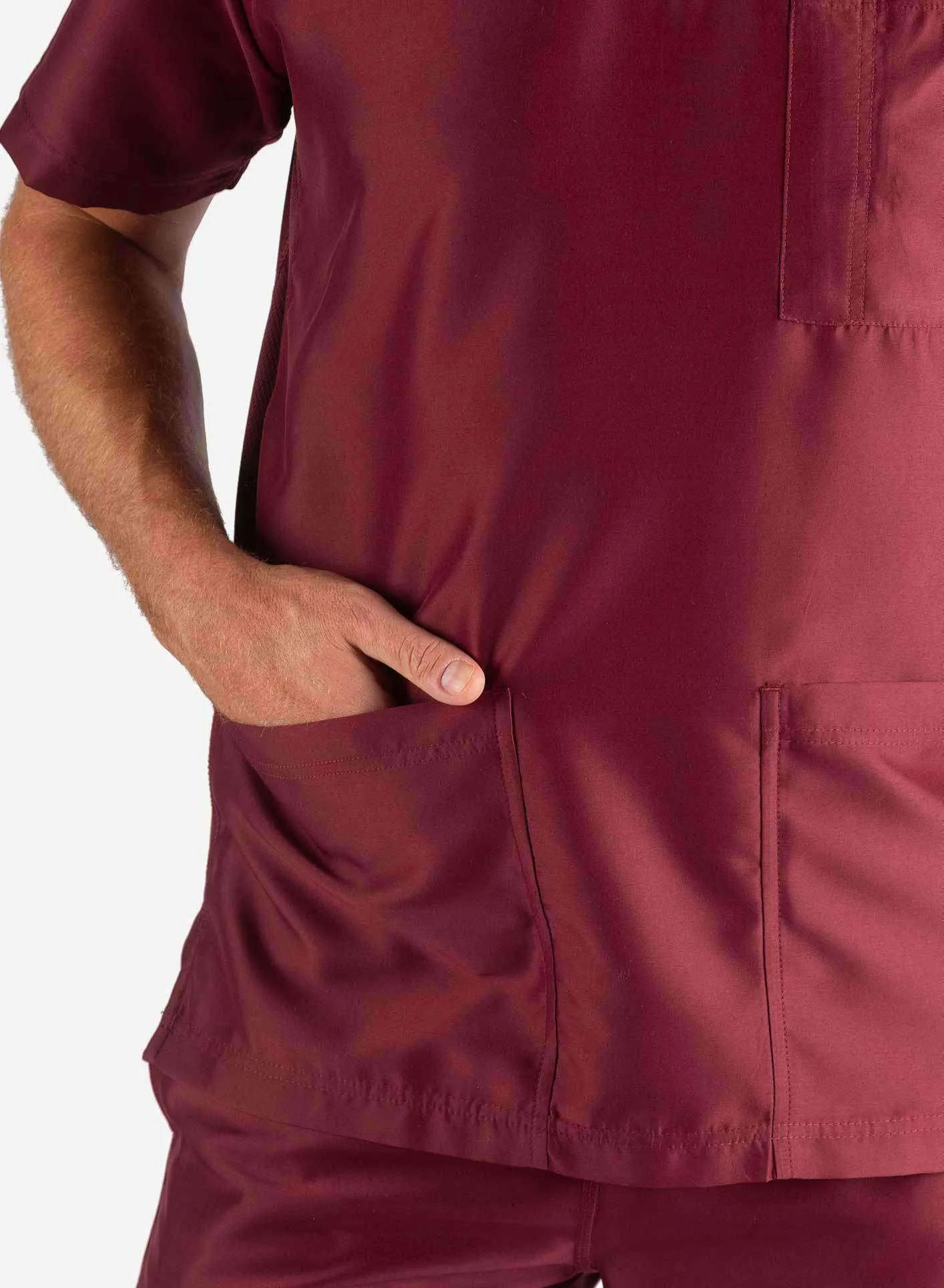 Men's 3-Pocket Scrub Top